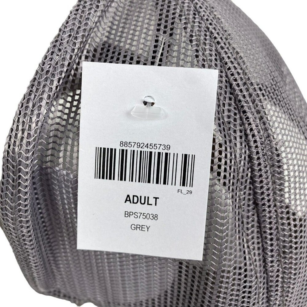 Bass Pro Shops Grey Printed Logo Trucker Mesh Hat Snapback Closure‎ NEW - Picture 8 of 9